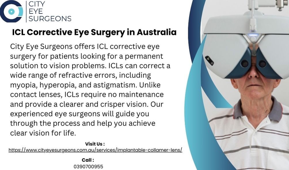 ICL Corrective Eye Surgery in Australia